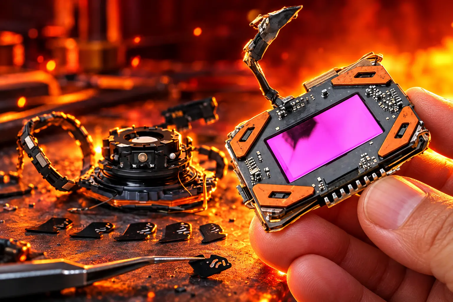 iFixit iPhone 18 Pro display frame crack