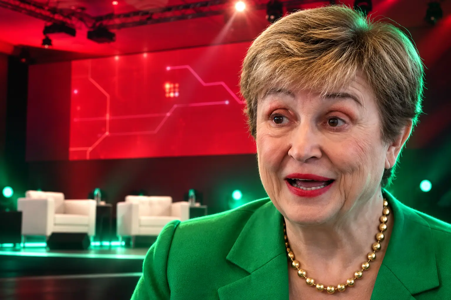 IMF Georgieva AI slow-moving tsunami Gen Z jobs