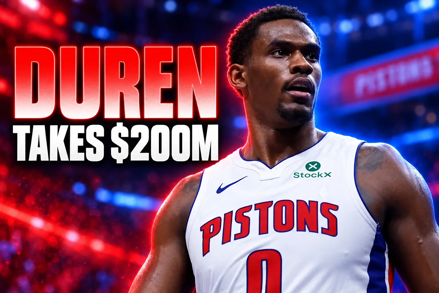 Jalen Duren Pistons 200 million fully guaranteed contract