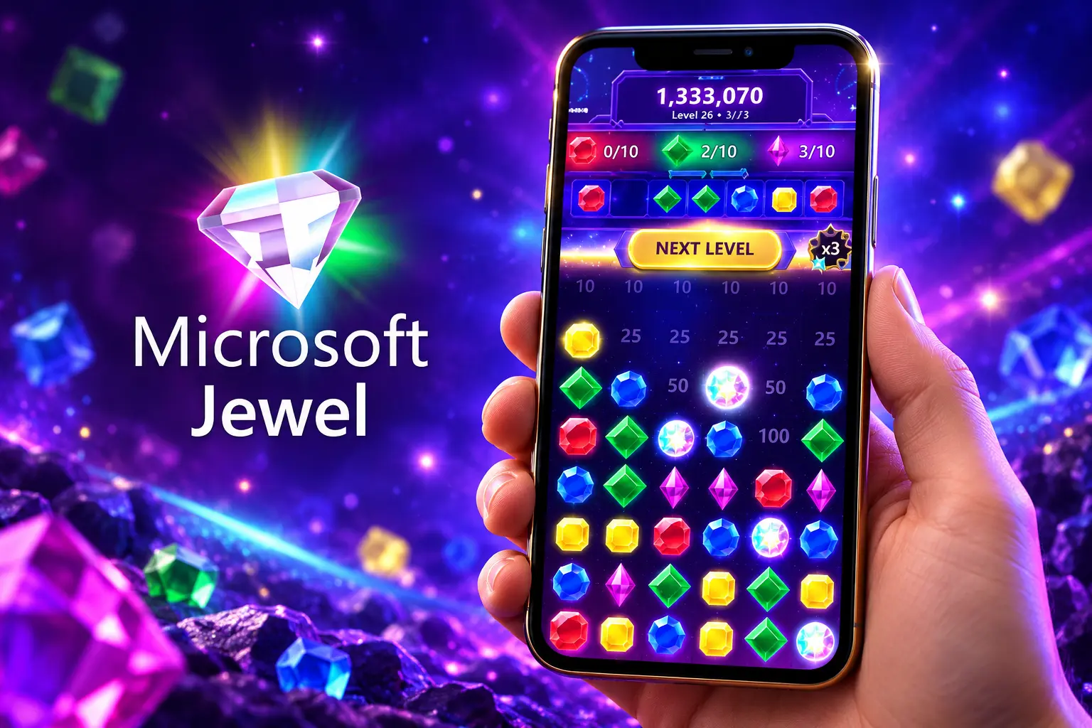 Microsoft Jewel mobile app Xbox achievements
