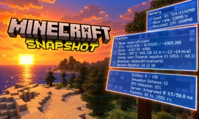 Minecraft 26.4 Snapshot 2 F3 debug redesign