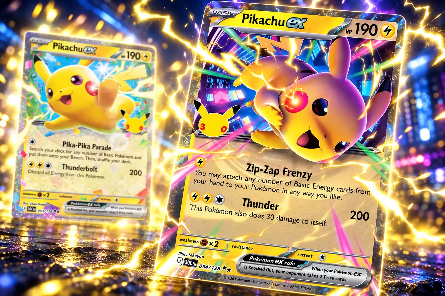 Pikachu ex 30th Celebration frees ACE SPEC