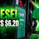 record diesel price $6.20 gallon harvest truckers