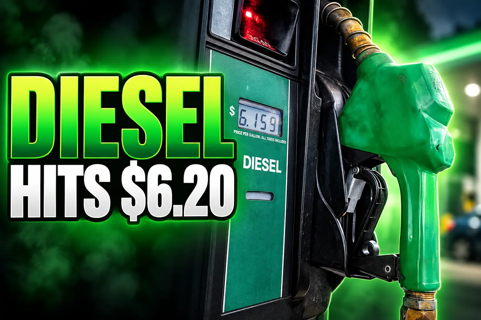 record diesel price $6.20 gallon harvest truckers