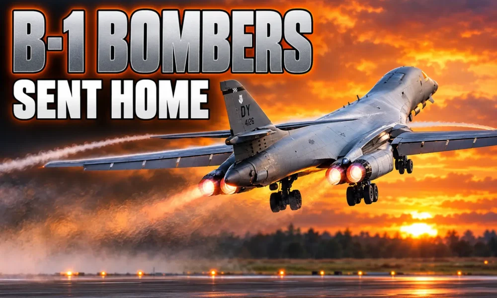 US B-1 bombers leave RAF Fairford after Iran threat