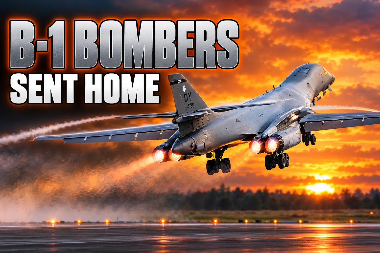 US B-1 bombers leave RAF Fairford after Iran threat