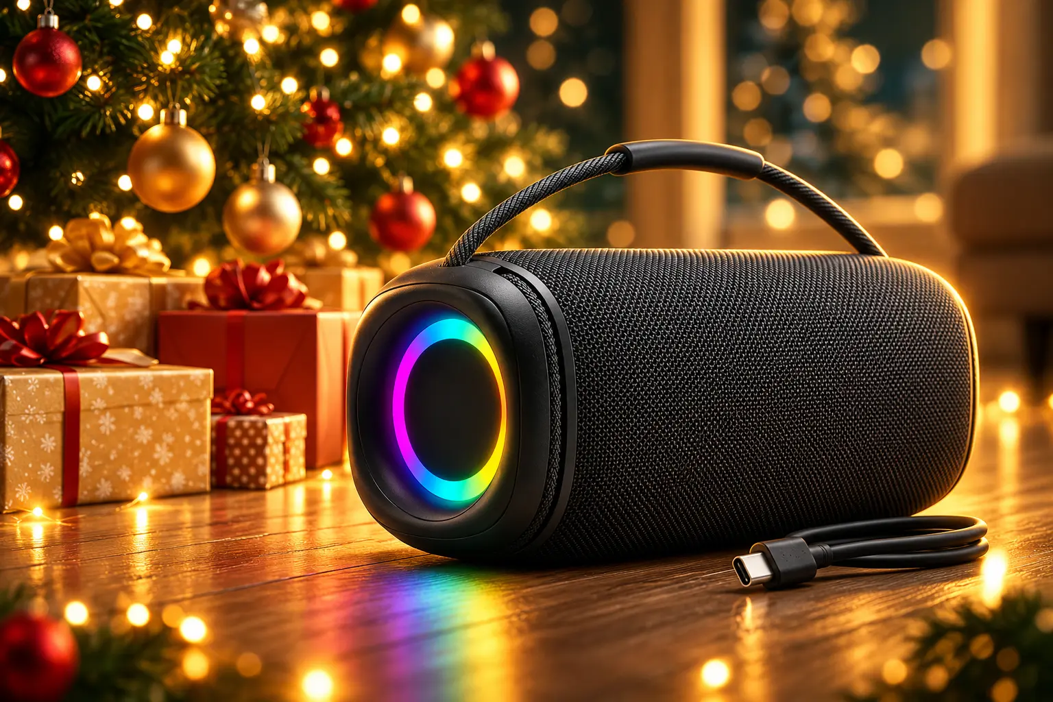 USB-C gadgets gift guide portable charger speaker