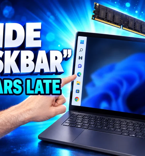 Windows 11 movable taskbar and 2GB memory fix
