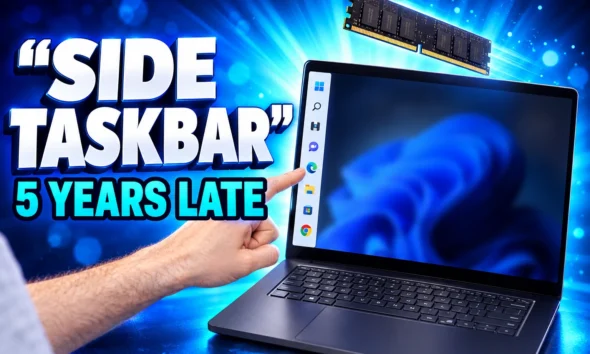 Windows 11 movable taskbar and 2GB memory fix