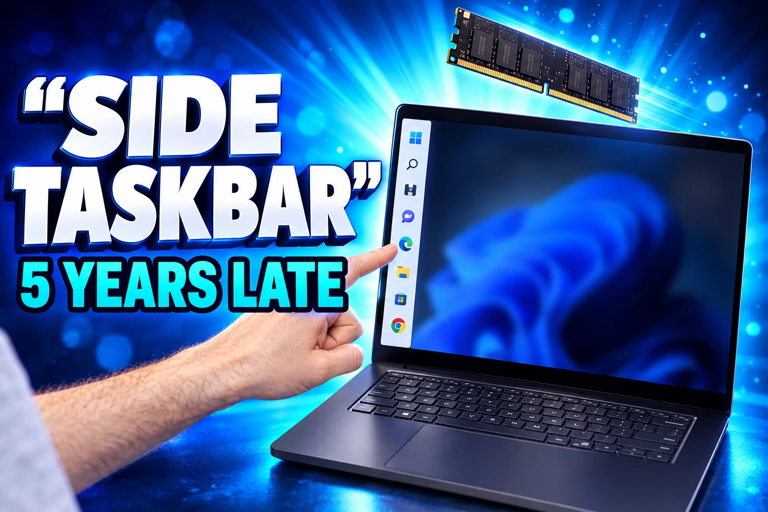 Windows 11 movable taskbar and 2GB memory fix